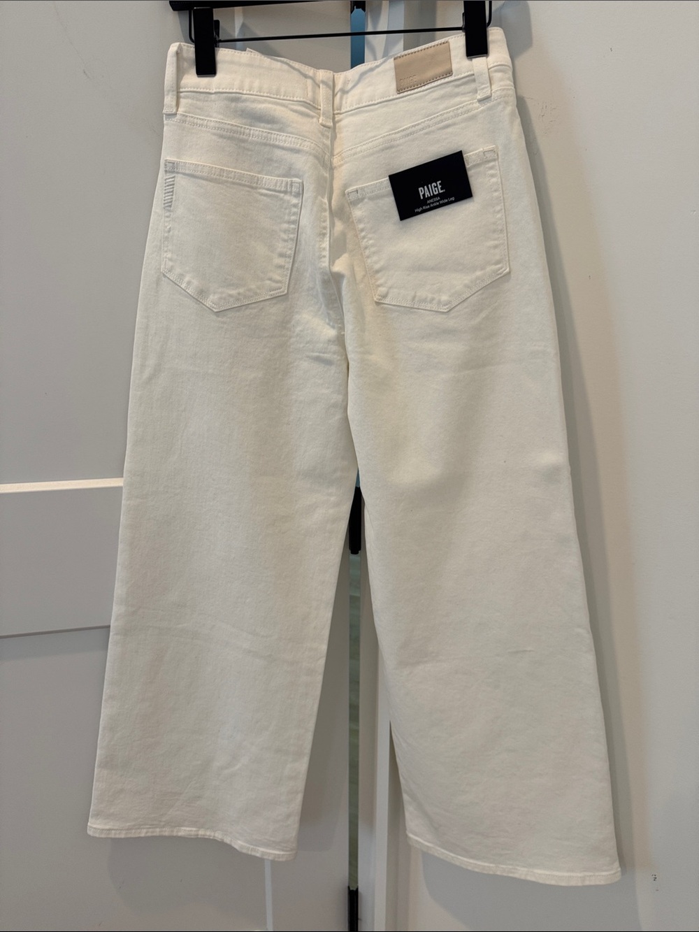 Anthropologie PAIGE Anessa Quincy High-Rise Crop Wide-Leg Jeans 28 NWT $249 - Picture 7 of 9